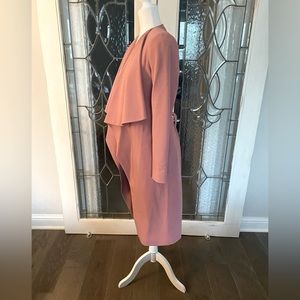 DKNY Draped Collar Trench Coat